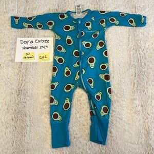 Bonds wondersuit teal Avocado Print Kids zippy